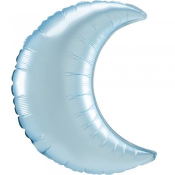 Pastel Blue szatén hold fólia lufi 89 cm Pastel Blue szatén hold fólia lufi 89 cm
