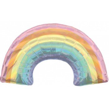 Pastel Szivárvány fólia lufi 86 cm Pastel Szivárvány fólia lufi 86 cm