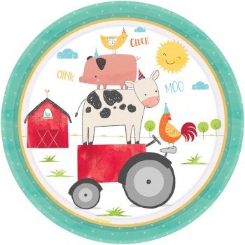 Barnyard, Pata tanya papírtányér 23 cm Barnyard, Pata tanya papírtányér 23 cm