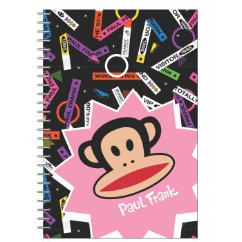 Paul Frank B/5 spirál vonalas füzet 70 lapos