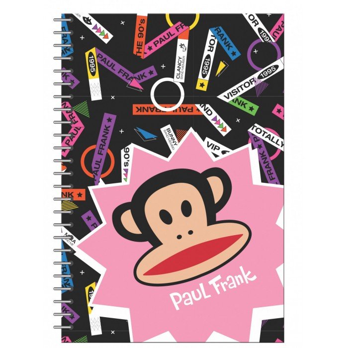 Paul Frank B/5 spirál vonalas füzet 70 lapos