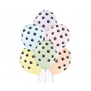 Paws, Mancs léggömb, lufi 6 db-os 12 inch (30cm) Paws, Mancs léggömb, lufi 6 db-os 12 inch (30cm)