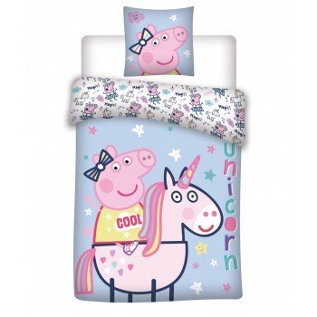 Peppa malac ágyneműhuzat 135×200cm, 80×80 cm Peppa malac ágyneműhuzat 135×200cm, 80×80 cm