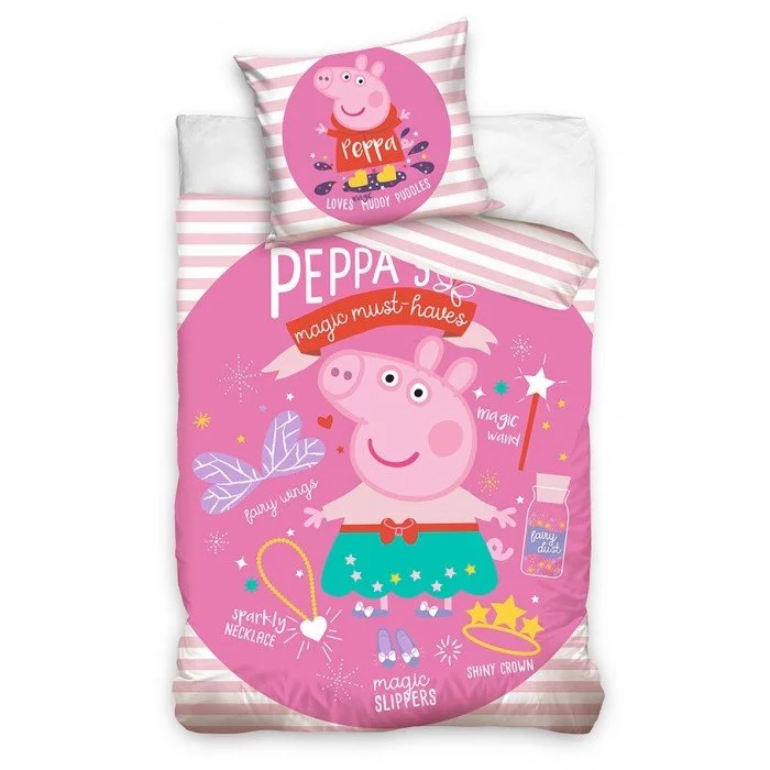 Peppa malac ágyneműhuzat 140×200cm, 70×90 cm Peppa malac ágyneműhuzat 140×200cm, 70×90 cm