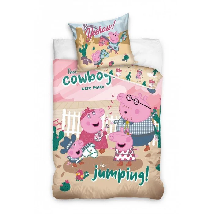 Peppa malac ágyneműhuzat 160×200cm, 70×80 cm Peppa malac ágyneműhuzat 160×200cm, 70×80 cm