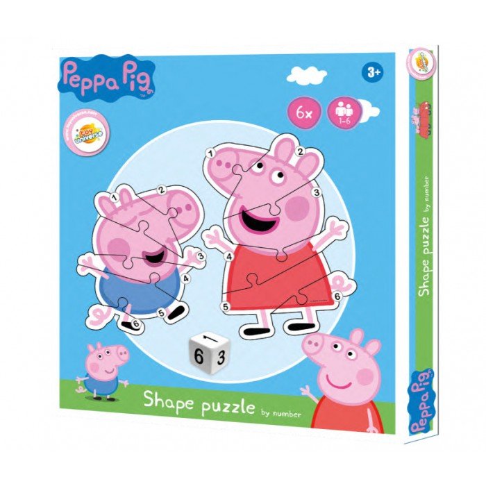 Peppa malac & George forma puzzle játék