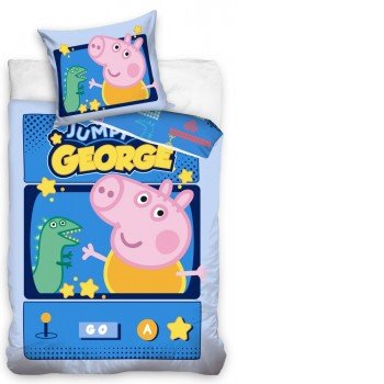 Peppa malac ágyneműhuzat 140×200cm, 70×80 cm Peppa malac ágyneműhuzat 140×200cm, 70×80 cm