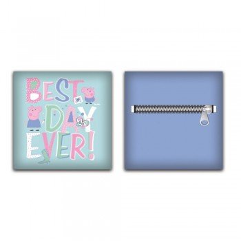 Peppa malac Best Day párna, díszpárna levehető huzattal 35x35 cm Peppa malac Best Day párna, díszpárna levehető huzattal 35x35 cm