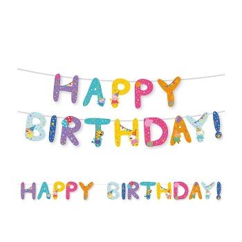 Peppa malac Celebration Happy Birthday felirat 320 cm Peppa malac Celebration Happy Birthday felirat 320 cm