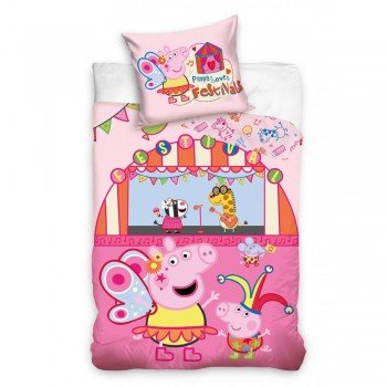 Peppa malac Festival ágyneműhuzat 140×200cm, 70×90 cm Peppa malac Festival ágyneműhuzat 140×200cm, 70×90 cm