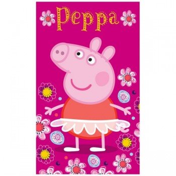 Peppa malac Flowers kéztörlő arctörlő, törölköző  30x50cm Peppa malac Flowers kéztörlő arctörlő, törölköző  30x50cm