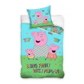 Peppa malac Funny ágyneműhuzat 140×200cm, 70x90 cm Peppa malac Funny ágyneműhuzat 140×200cm, 70x90 cm