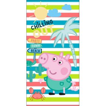 Peppa malac fürdőlepedő, strand törölköző 70*140cm (Fast Dry) Peppa malac fürdőlepedő, strand törölköző 70*140cm (Fast Dry)