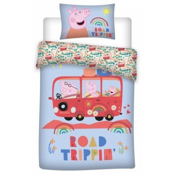 Peppa malac gyerek ágyneműhuzat 100×135cm, 40×60 cm Peppa malac gyerek ágyneműhuzat 100×135cm, 40×60 cm