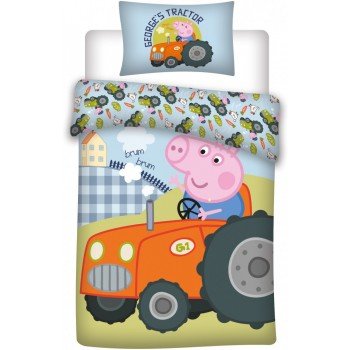 Peppa malac Gyerek ágyneműhuzat 100×135cm, 40×60 cm Peppa malac Gyerek ágyneműhuzat 100×135cm, 40×60 cm