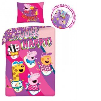 Peppa malac ágyneműhuzat 140×200cm, 70×90 cm Peppa malac ágyneműhuzat 140×200cm, 70×90 cm