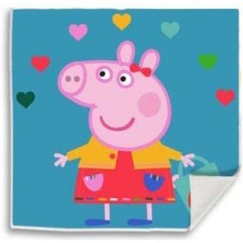 Peppa malac Hearts Mágikus Kéztörlő arctörlő, törölköző 30x30cm Peppa malac Hearts Mágikus Kéztörlő arctörlő, törölköző 30x30cm