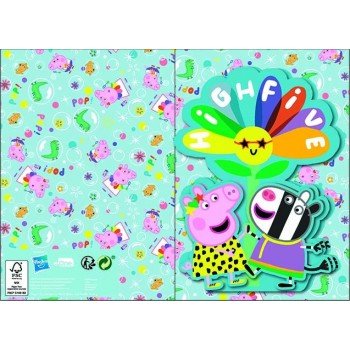 Peppa malac Highfive 3D pop-up 3D üdvözlőkártya + boríték Peppa malac Highfive 3D pop-up 3D üdvözlőkártya + boríték