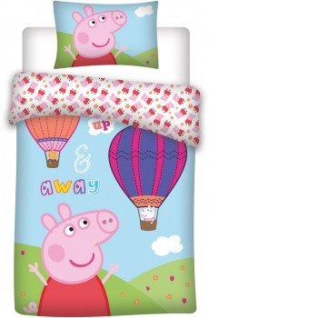 Peppa malac gyerek ágyneműhuzat 100×140cm, 40×45 cm Peppa malac gyerek ágyneműhuzat 100×140cm, 40×45 cm