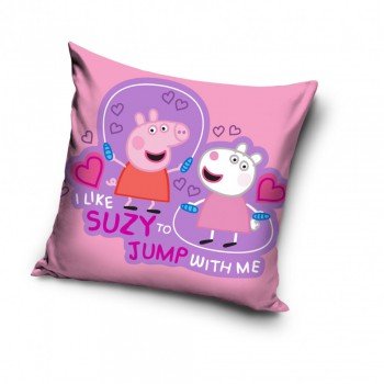 Peppa malac Jump párnahuzat 40x40 cm Peppa malac Jump párnahuzat 40x40 cm