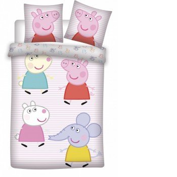 Peppa malac gyerek ágyneműhuzat 100×135cm, 40×60 cm Peppa malac gyerek ágyneműhuzat 100×135cm, 40×60 cm