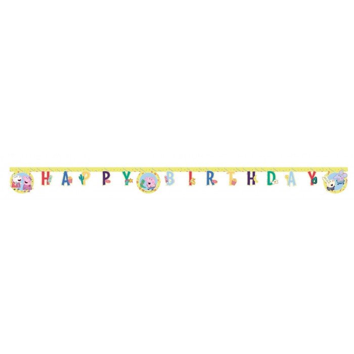 Peppa Pig Messy Play, Peppa malac Happy Birthday felirat