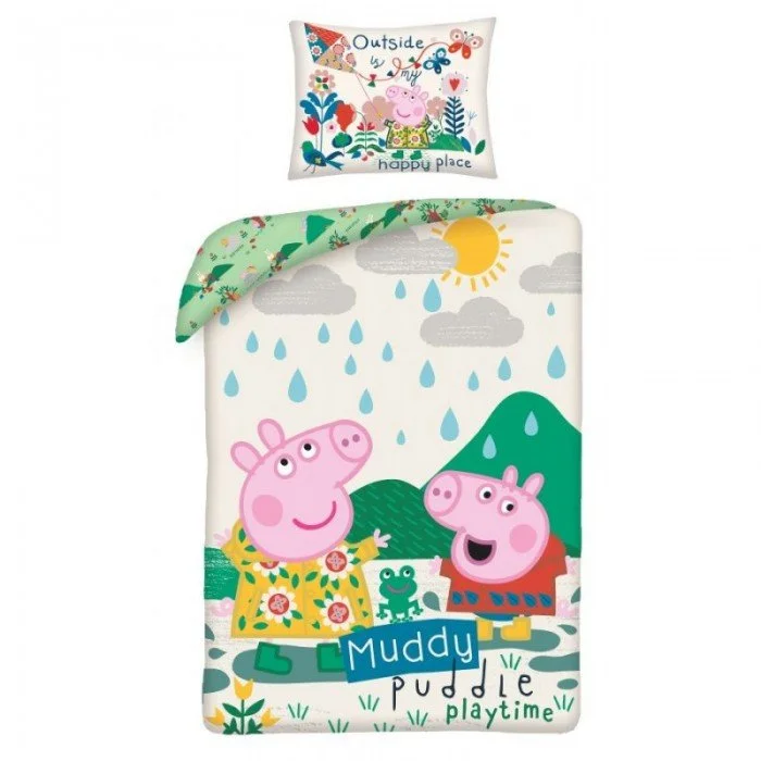 Peppa malac ágyneműhuzat 140×200cm, 70×90 cm Peppa malac ágyneműhuzat 140×200cm, 70×90 cm