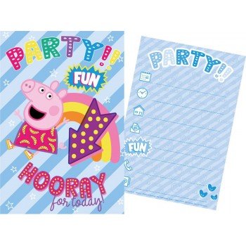 Peppa malac party meghívó Peppa malac party meghívó