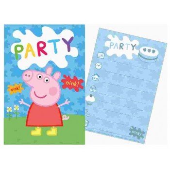 Peppa malac Party Meghívó Peppa malac Party Meghívó