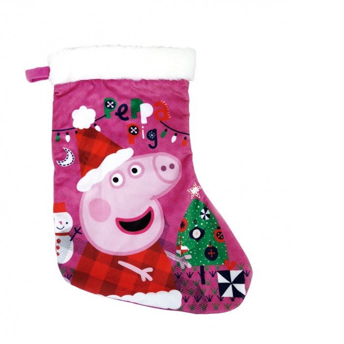 Peppa malac Pink karácsonyi kandalló zokni, csizma 42 cm