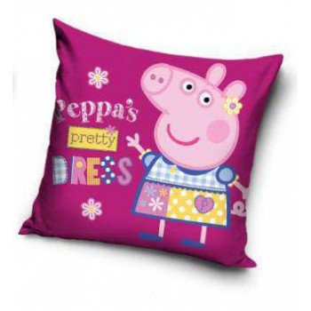Peppa malac Pretty párna, díszpárna 40x40 cm Peppa malac Pretty párna, díszpárna 40x40 cm
