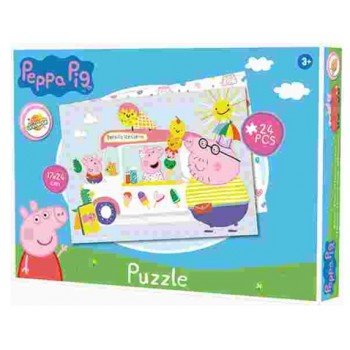 Peppa malac puzzle 24 db-os Peppa malac puzzle 24 db-os