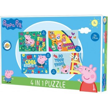 Peppa malac puzzle 4 az 1-ben Peppa malac puzzle 4 az 1-ben