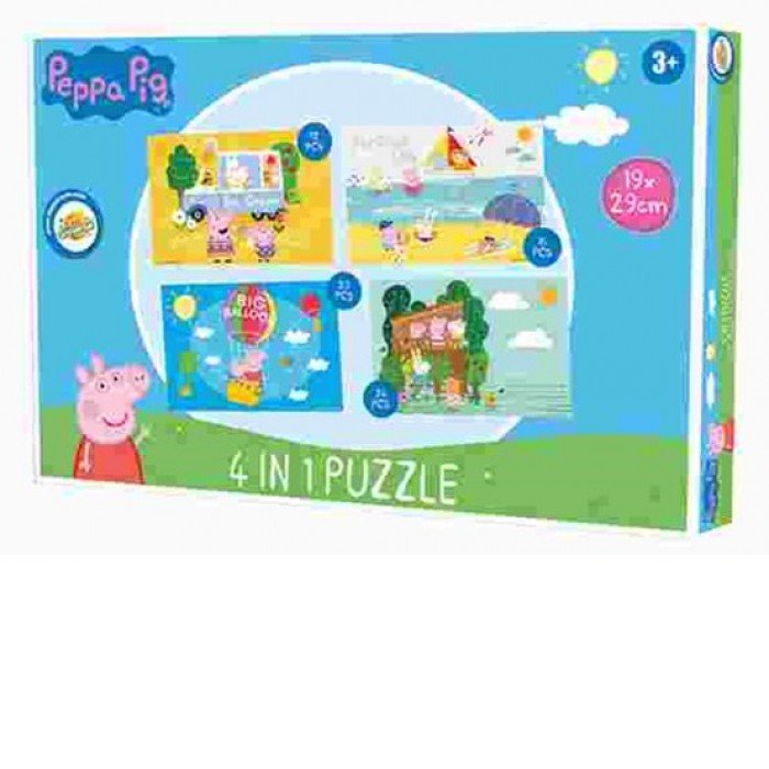 Peppa malac puzzle 4 az 1-ben