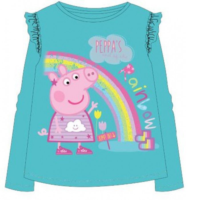 Peppa malac Rainbow gyerek hosszú póló, felső 116 cm