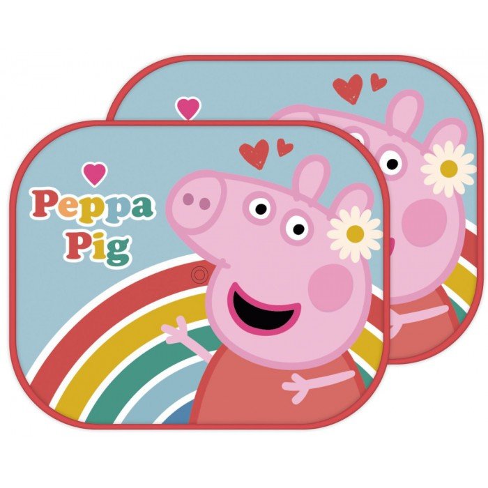 Peppa malac Rainbow napellenző ablakra 2 db-os