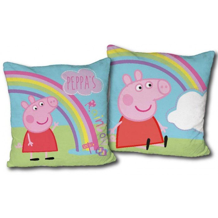 Peppa malac Rainbow párna, díszpárna 40*40 cm Peppa malac Rainbow párna, díszpárna 40*40 cm