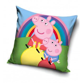 Peppa malac Rainbow párnahuzat 40x40 cm Peppa malac Rainbow párnahuzat 40x40 cm