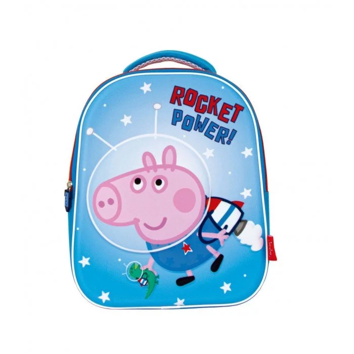 Peppa malac Rocket 3D hátizsák, táska 32 cm Peppa malac Rocket 3D hátizsák, táska 32 cm