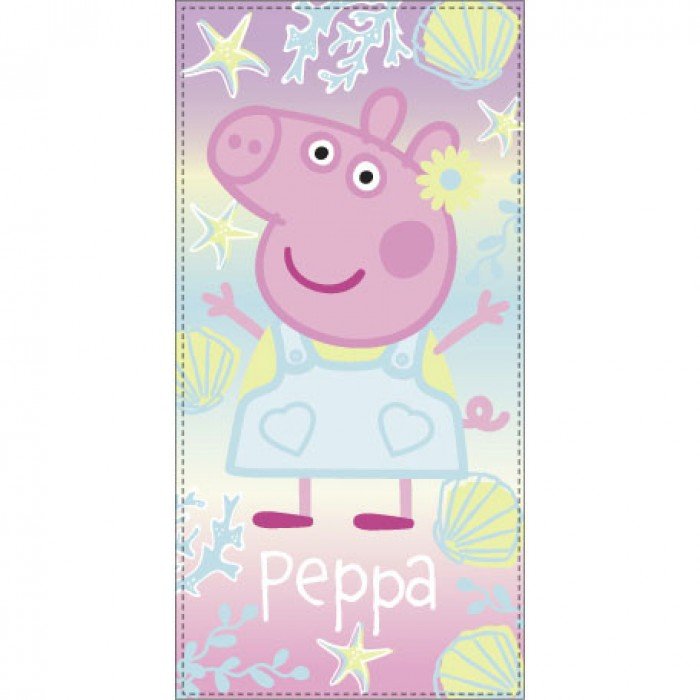 Peppa malac Shell fürdőlepedő, strand törölköző 70x140cm (Fast Dry)