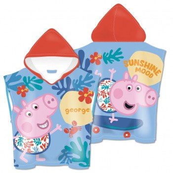 Peppa malac Skateboard strand törölköző poncsó 55x110cm (Fast Dry) Peppa malac Skateboard strand törölköző poncsó 55x110cm (Fast Dry)
