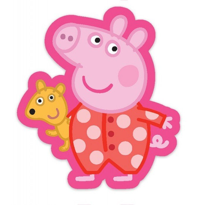 Peppa malac Sleep formapárna, díszpárna 31x34 cm Peppa malac Sleep formapárna, díszpárna 31x34 cm
