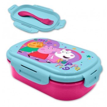 Peppa malac Smile szendvicsdoboz + evőeszköz szett Peppa malac Smile szendvicsdoboz + evőeszköz szett