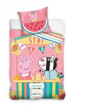 Peppa malac Stay Cool ágyneműhuzat 160×200cm, 70×80 cm Peppa malac Stay Cool ágyneműhuzat 160×200cm, 70×80 cm
