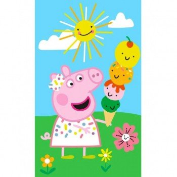 Peppa malac Summer Time kéztörlő, arctörlő, törölköző 30x50 cm Peppa malac Summer Time kéztörlő, arctörlő, törölköző 30x50 cm