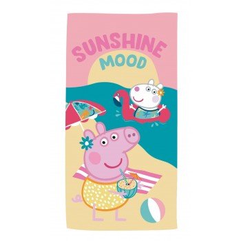 Peppa malac Sunshine fürdőlepedő, strand törölköző 70x140cm (Fast Dry) Peppa malac Sunshine fürdőlepedő, strand törölköző 70x140cm (Fast Dry)