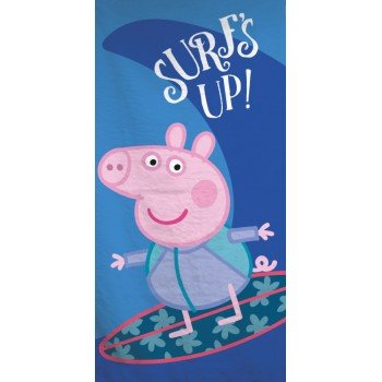 Peppa malac Surf fürdőlepedő, strand törölköző 70x140cm Peppa malac Surf fürdőlepedő, strand törölköző 70x140cm