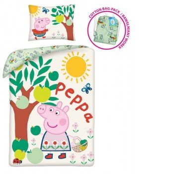 Peppa malac ágyneműhuzat 140×200cm, 70×90 cm Peppa malac ágyneműhuzat 140×200cm, 70×90 cm