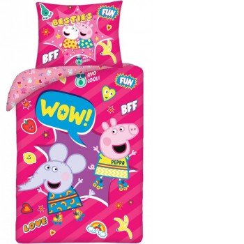 Peppa malac ágyneműhuzat 140×200cm, 70×90 cm Peppa malac ágyneműhuzat 140×200cm, 70×90 cm
