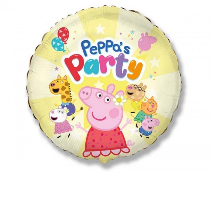 Peppa malac Yellow fólia lufi 48 cm (WP)